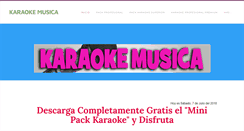 Desktop Screenshot of karaokemusica.com