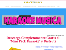 Tablet Screenshot of karaokemusica.com